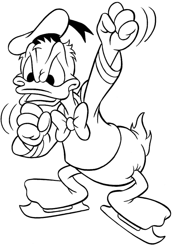 Plansa de colorat cu Ratoiul Donald 7 7